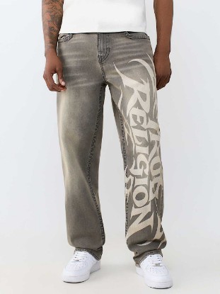 BOBBY MOTO LOGO FLAP BAGGY JEAN 32"