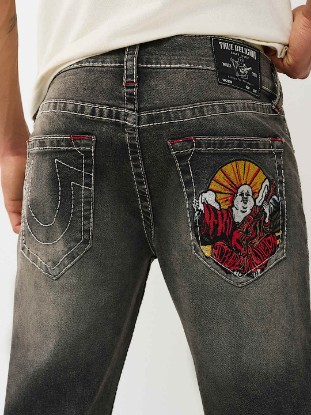 BILLY BIG T EMBROIDERED POCKET BOOTCUT JEAN