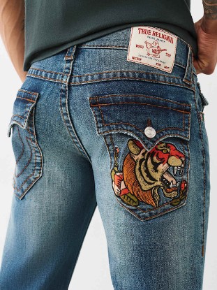 RICKY BIG T EMBROIDERED POCKET STRAIGHT JEAN