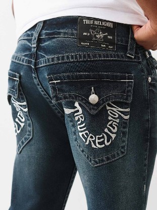 RICKY WARPED HORESHOE LOGO STRAIGHT JEAN 34"