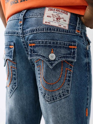 RICKY SUPER T FLAP STRAIGHT JEAN 34\"