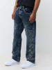 RICKY BIG T EMBROIDERED FLAP STRAIGHT JEAN 34\"