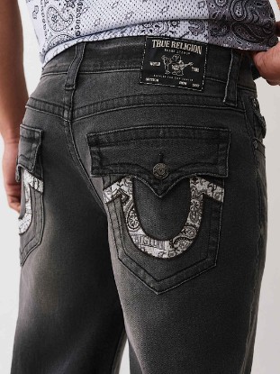 RICKY  BANDANA HORSESHOE STRAIGHT JEAN 34”