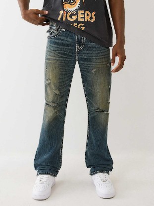 RICKY SUPER T DISTRESSED STRAIGHT JEAN  34"