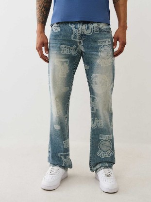 RICKY ALLOVER PRINT STRAIGHT JEAN 34"
