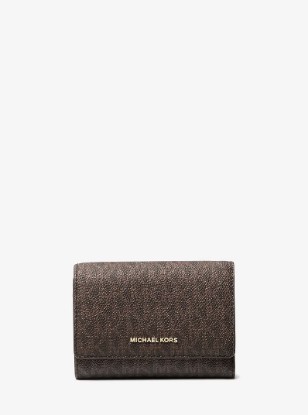 Picture of Bryant Medium Signature Logo Wallet in BRN/ACORN
