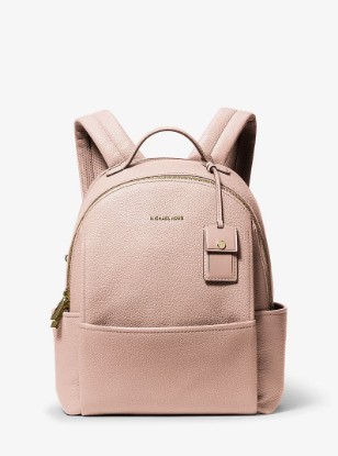 Picture of Sable Medium Pebbled Leather Backpack in SOFT PINK