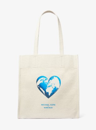 Picture of Watch Hunger Stop Cotton Canvas Tote Bag in NATURAL