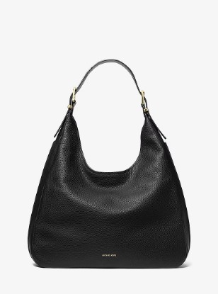 Picture of Nolita Large Pebbled Leather Hobo Shoulder Bag in BLACK