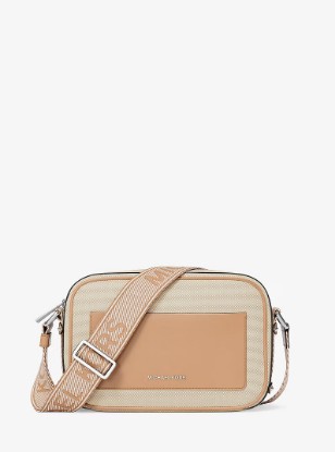 Picture of Maeve Large Canvas Crossbody Bag in PEANUT | Michael Kors [US]