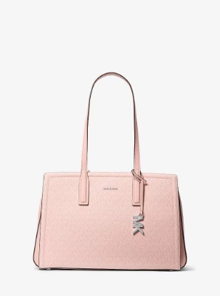 Picture of Sac fourre-tout Laila de taille moyenne à logo Signature en ROSE FUMÉ - Promotion