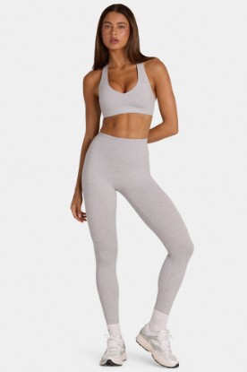 Picture of Soft Active Full-Length Leggings in Grey Marl