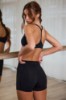 Picture of Soft Active V-Waist Pocket Mini Shorts in Black