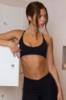 Picture of Soft Active Racerback Sports Bra in Black