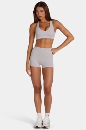 Picture of Soft Active Mini Shorts in Grey Marl