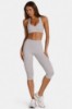 Picture of Soft Active Capri Leggings in Grey Marl