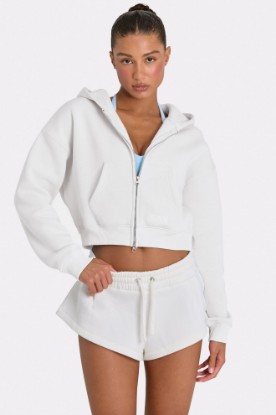 Picture of Oversized Zip-Up Hoodie  in Coconut