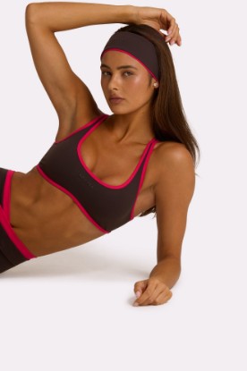 Picture of Soft Active Sports Bra in Truffle