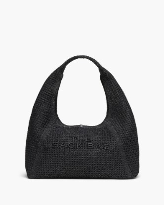 Image 1 of 4 showing The Crochet Sack Bag in ONYX