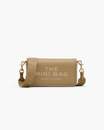 Image 1 of 4 showing The Leather Mini Bag in CAMEL