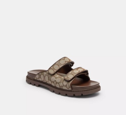 Picture of Double Banded Sandal in Signature Jacquard