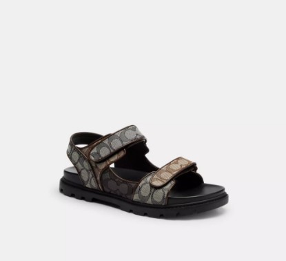 Picture of Double Strap Sandal in Signature Jacquard