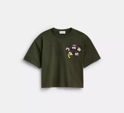 Picture of Coach | Brain Dead Football Cropped T-Shirt