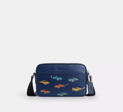 Picture of Graham Crossbody Bag with Car Print