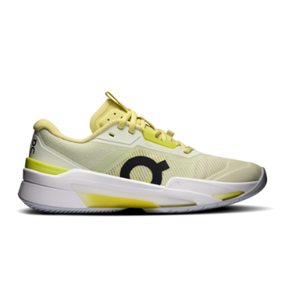 On THE ROGER Pro Fire Linen & Lime Women Tennis Shoes