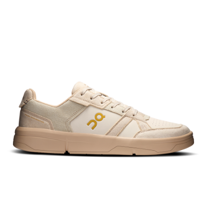 On THE ROGER Clubhouse Ace Sand & Sand Men Tennis Shoes