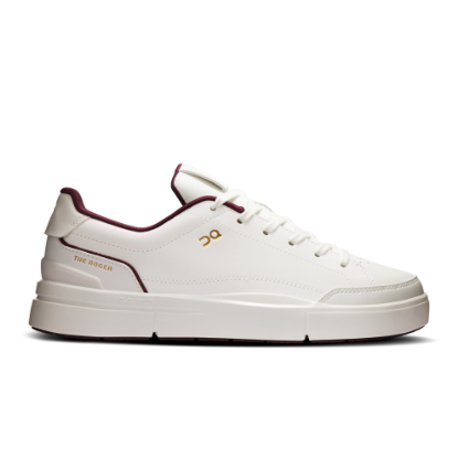 On THE ROGER Centre Court Ivory & Maroon Women Active life Shoes