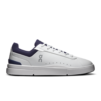On THE ROGER Advantage White & Midnight Men Tennis Shoes