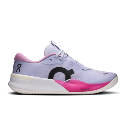 On THE ROGER Pro 3 Clay Thistle & Pink Women Tennis Shoes