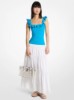 Picture of Ruffled Stretch Viscose Tank Top