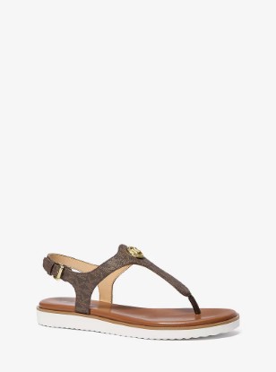 Picture of VAL SIGNATURE LOGO THONG SANDAL