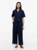 صورة Embroidered Eyelet Cropped Pull-On Pant