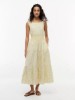 صورة Tiered Seersucker Midi Dress