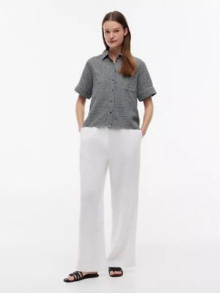 Picture of Gingham Linen-Blend Shirt