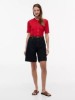 Picture of Short-Sleeve Mixed-Knit Cardigan