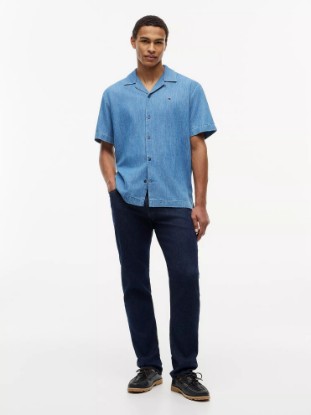 Picture of Classic Fit Lightweight Denim Camp Shirt