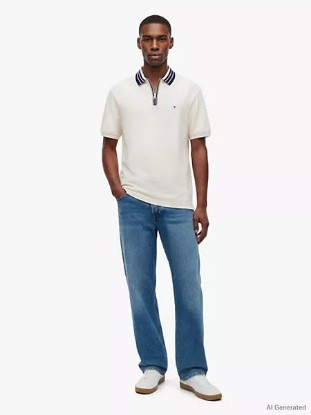 Picture of Classic Fit Quarter-Zip Polo