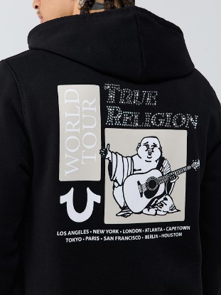 WORLD TOUR RHINESTONE ZIP HOODIE
