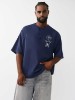RAGLAN OVERSIZED HENLEY TEE