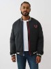 TWO-TONE ZIP PUFFER JACKET