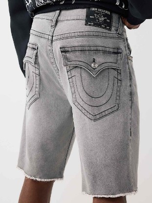 BOBBY FRAYED HEM FLAP BAGGY SHORT