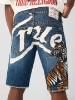 RICKY BIG T FRAYED HEM SHORT