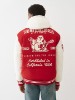 HOODED PUFFER VARSITY JACKET