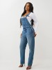 STRAIGHT LEG DENIM OVERALL