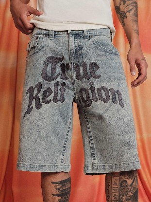 VINNY ALLOVER PRINT FLAP ULTRA BAGGY SHORT