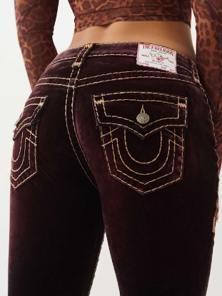 BILLIE MID RISE VELVET SUPER T STRAIGHT JEAN